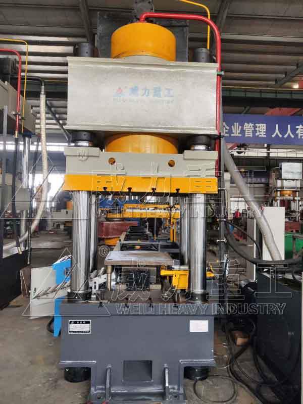 500噸錨桿托盤液壓機剪切、沖孔、壓型一次完成