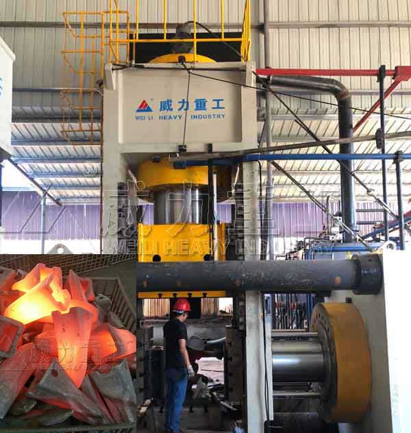 鍛造挖掘機斗齒機器設(shè)備-5000噸多工位熱鍛液壓機